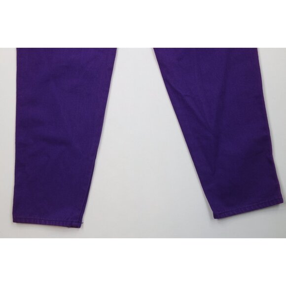 Deadstock Vtg 90s Streetwear Mens 29x34 Baggy Relaxed Skateboard Jeans Purple - Picture 13 of 15